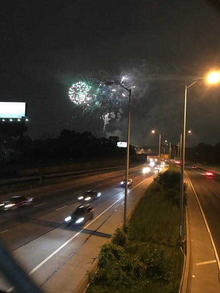 fireworks over 290, circle bridge, forest park fireworks