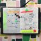 hobonichi, hobonichi calendar, july, monthly spread, calendar&nbsp;stickers
