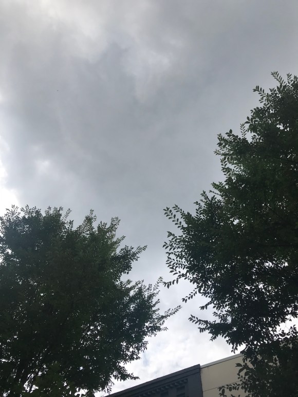 the skies above oak park during art dans la rue