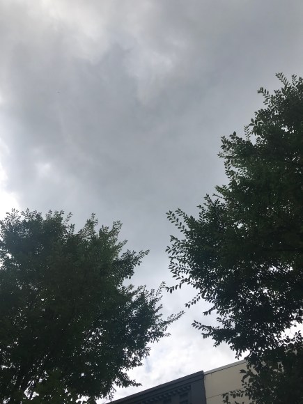 the skies above oak park during art dans la rue