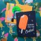 creamsicle letterpress card, neon mail, pen pals, summer&nbsp;mail