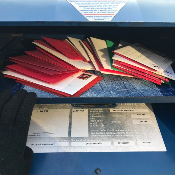 Christmas cards, blue box, feed your mailbox, #feedyourmailbox, holiday greetings