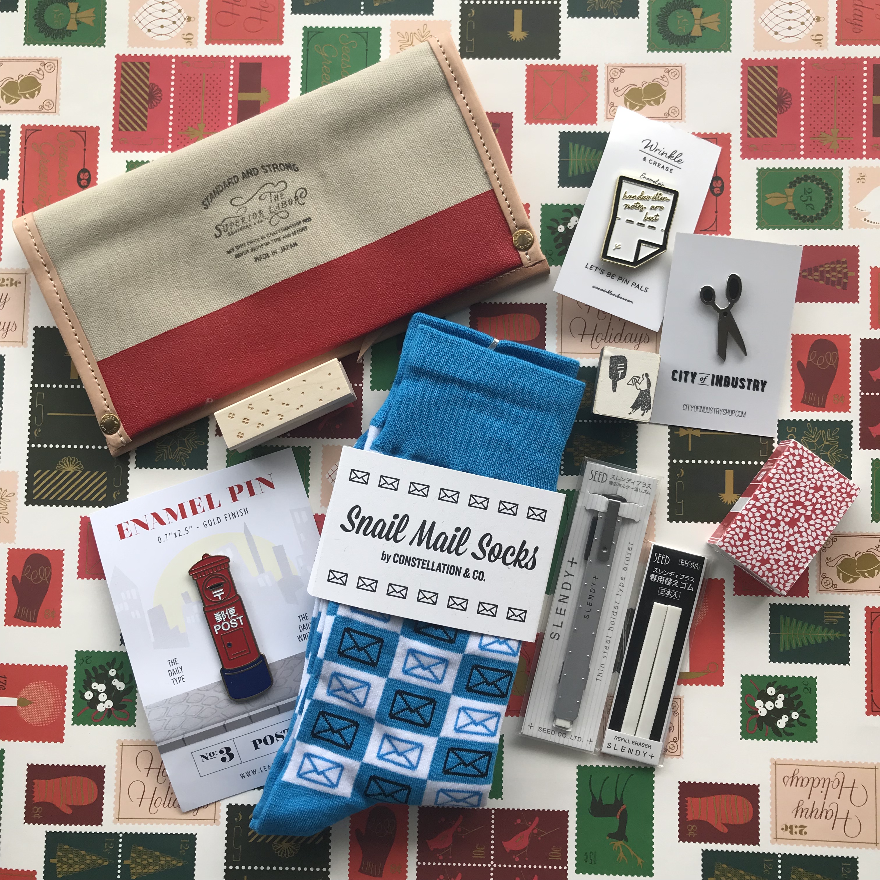snail mail christmas gifts, baum kuchen, greer, constellation co, office supply gifts