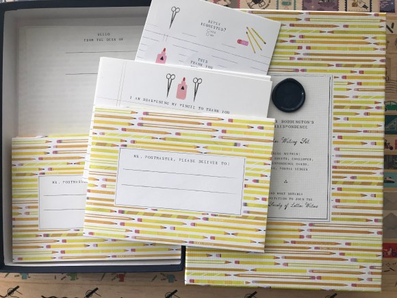 Mr. Boddington's pencil stationery