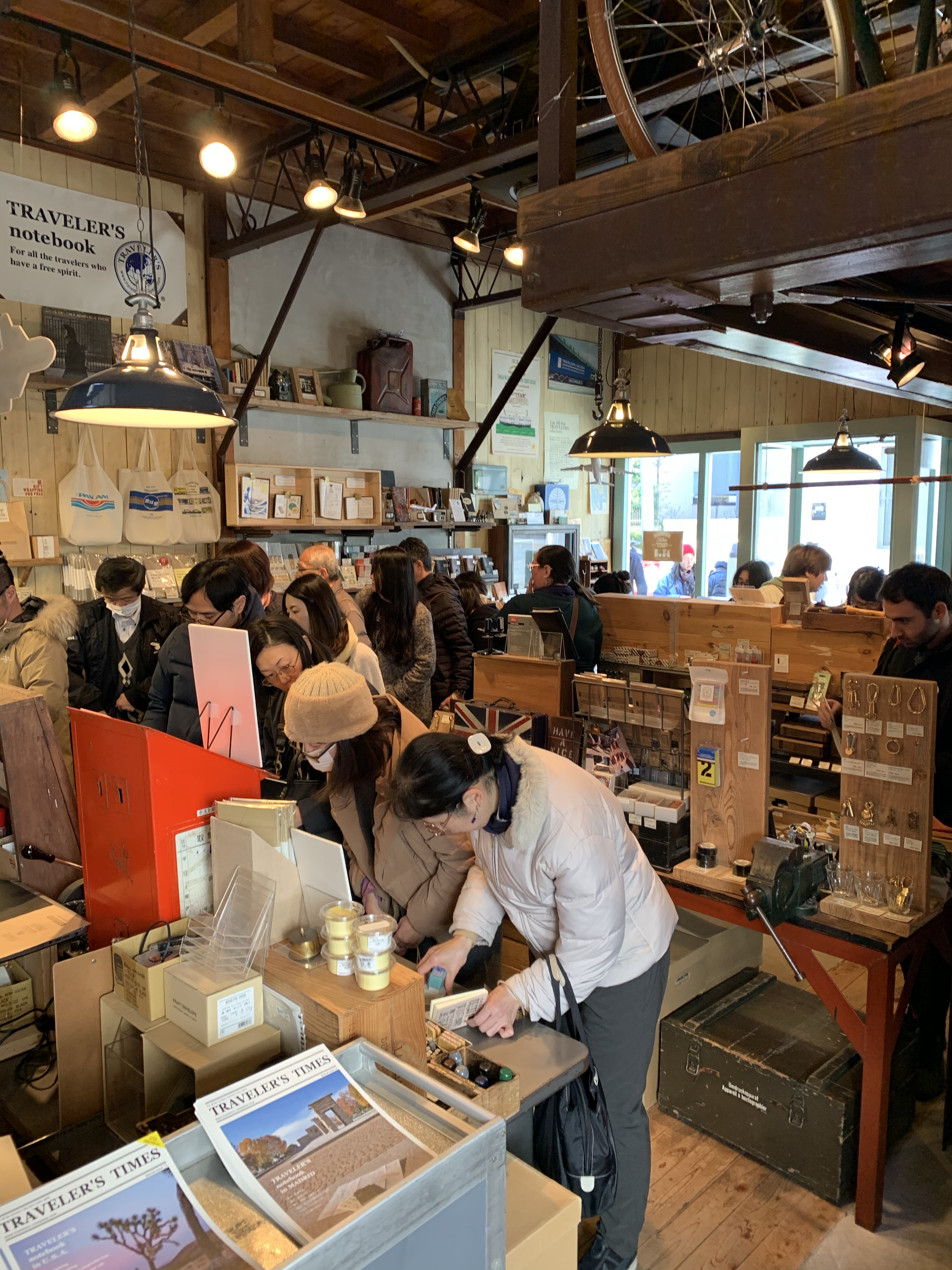shopping at Traveler's Factory
