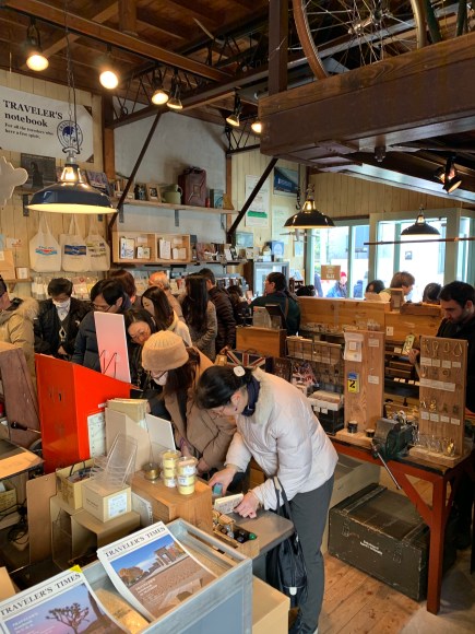 shopping at Traveler's Factory