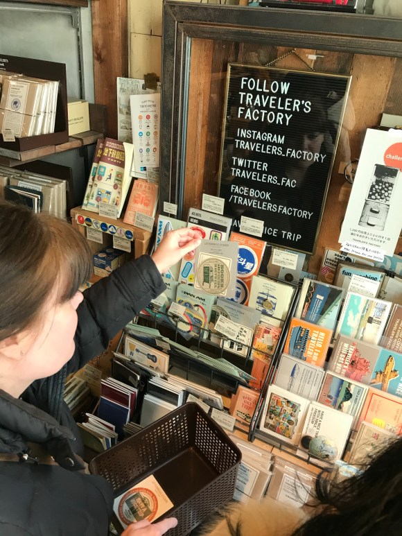 shopping at Traveler's Factory