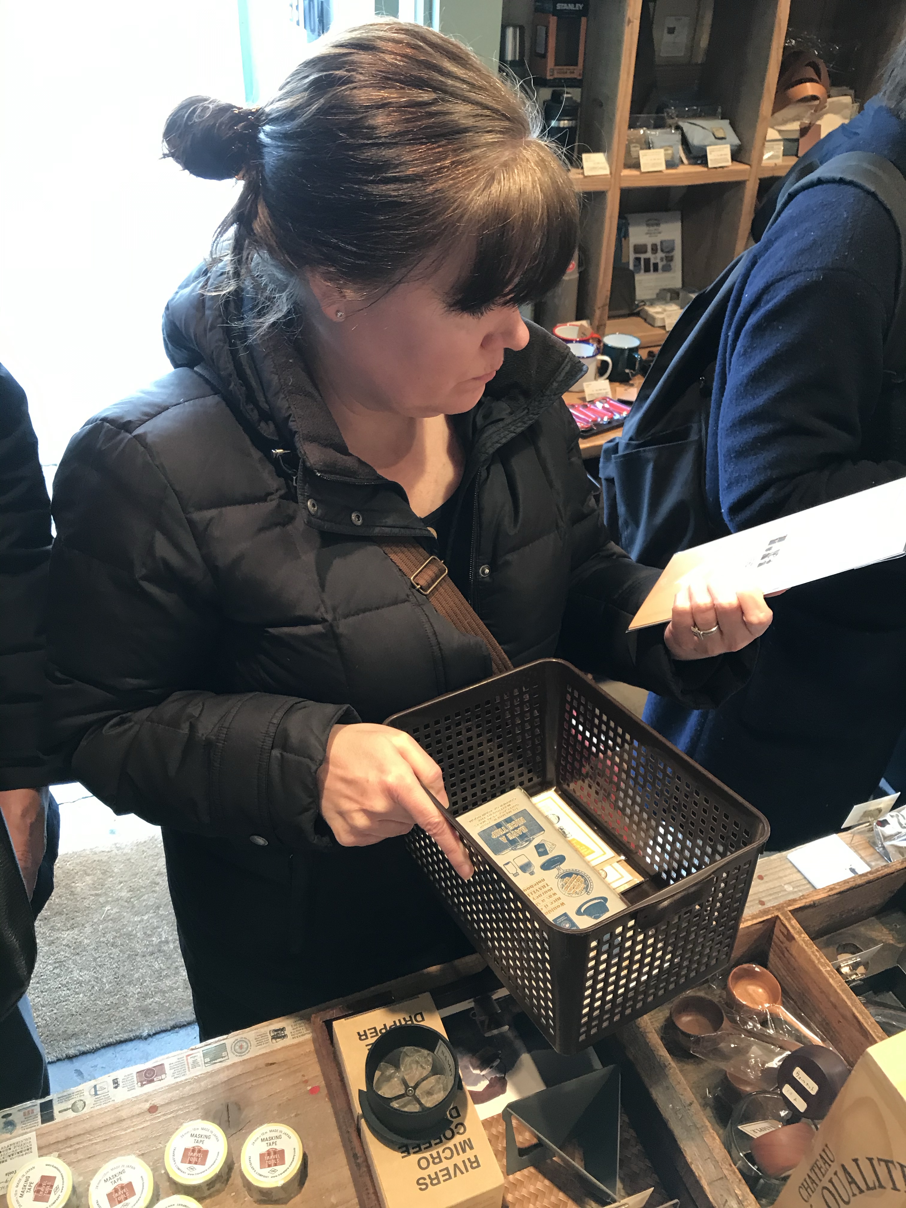 shopping at Traveler's Factory