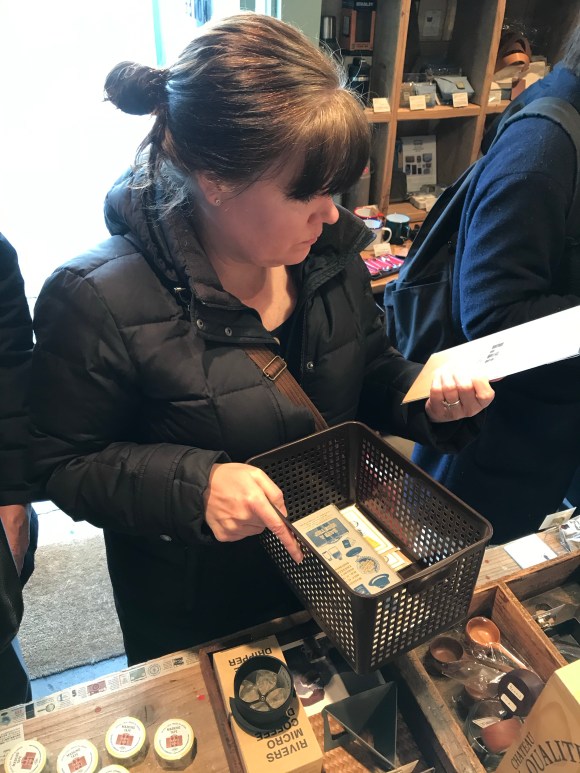 shopping at Traveler's Factory