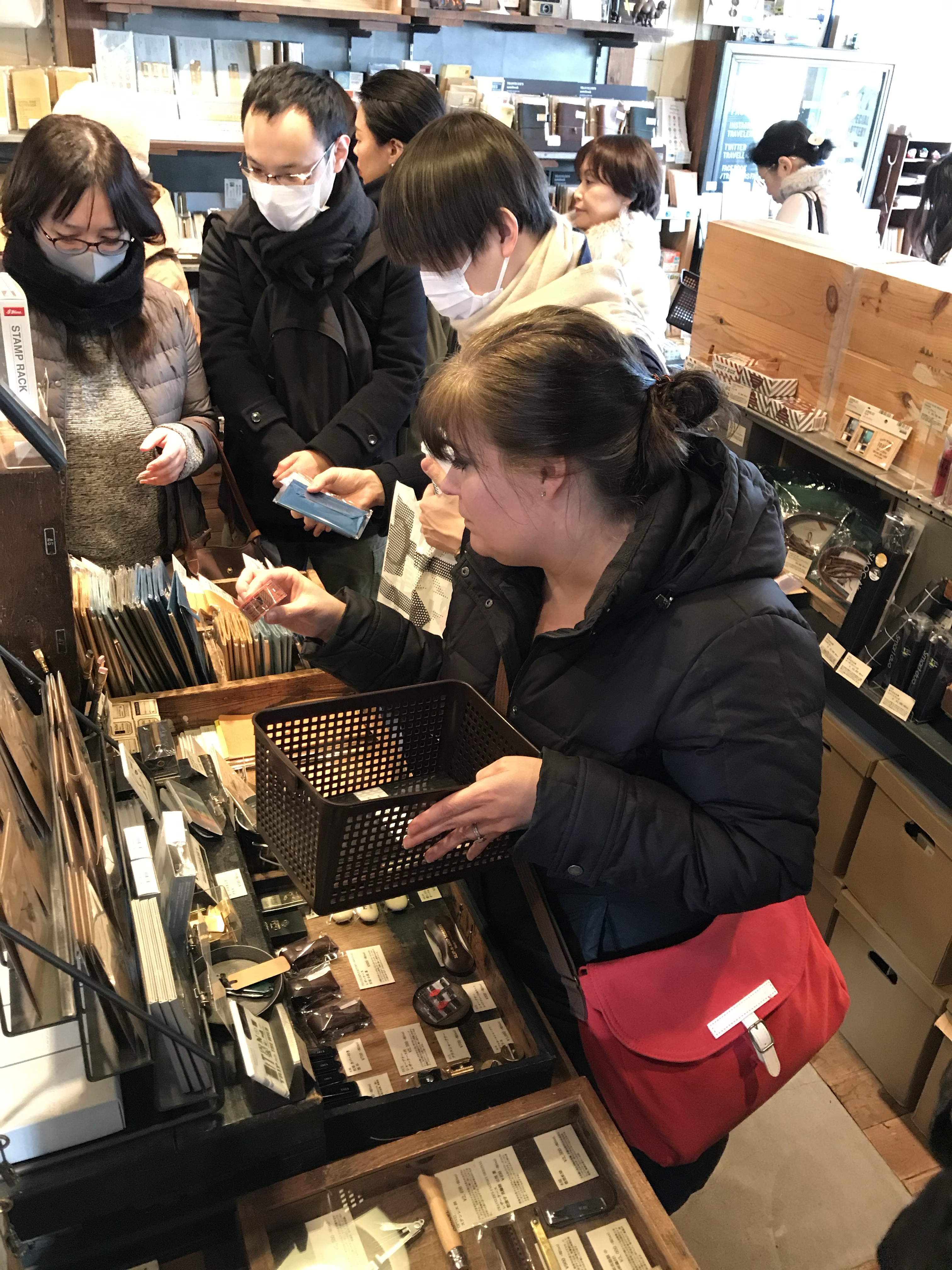 shopping at Traveler's Factory