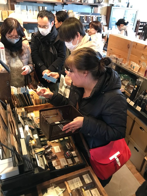 shopping at Traveler's Factory
