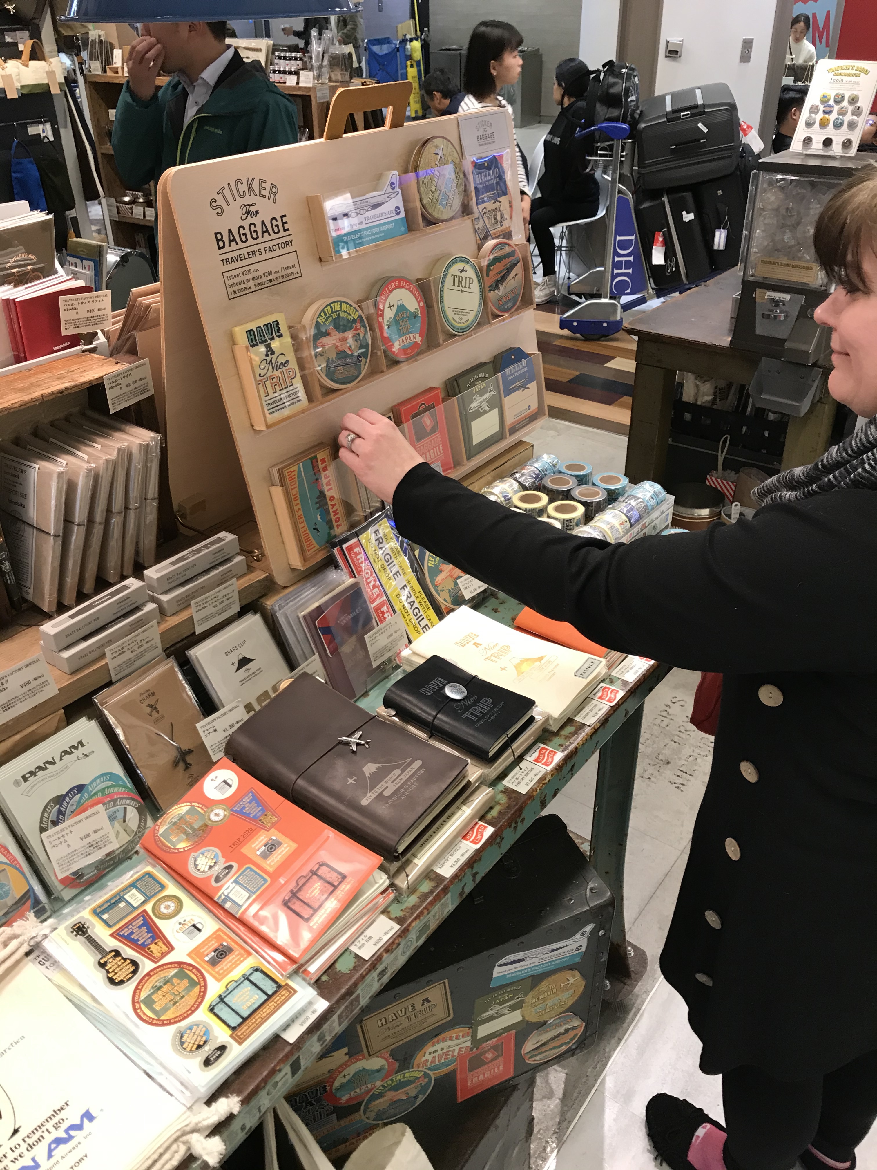 Traveler's Notebook stickers, Traveler's Factory Airport, narita airport, limited edition refills 